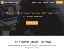Tablet Screenshot of churchonlineplatform.com